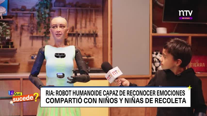 En ¿Qué Sucede?: RIA un impresionante robot humanoide
