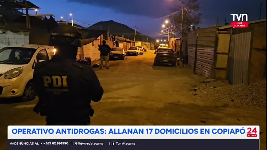 Operativo antidrogas dejó 16 detenidos
