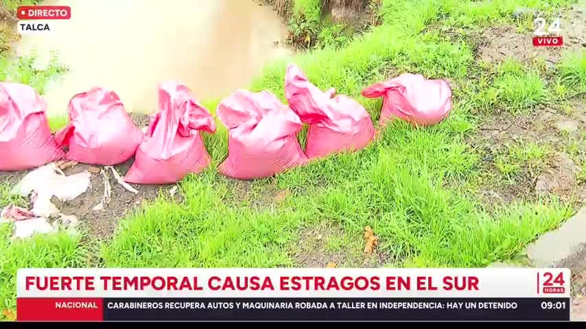 Maule se preparó para la llegada de la lluvia