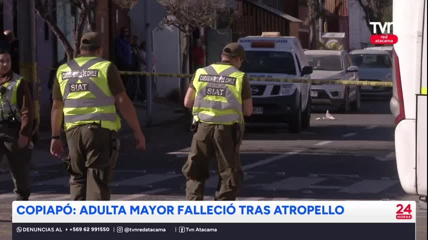 Adulta mayor fallece tras atropello en Copiapó