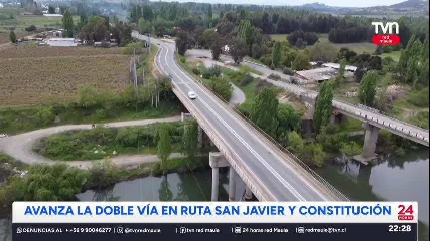 Avanza proyecto de doble vía en ruta San Javier-Constitución