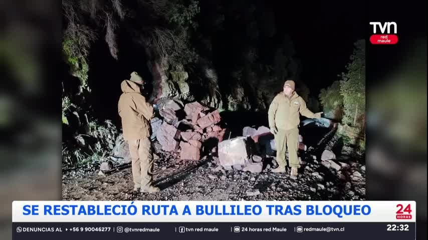 Reestablecido camino a Bullileo tras bloqueo
