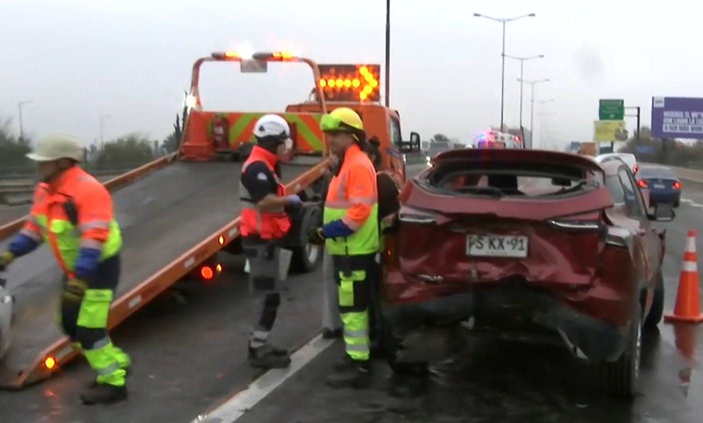 Colisión múltiple generó congestión vehicular en Maipú