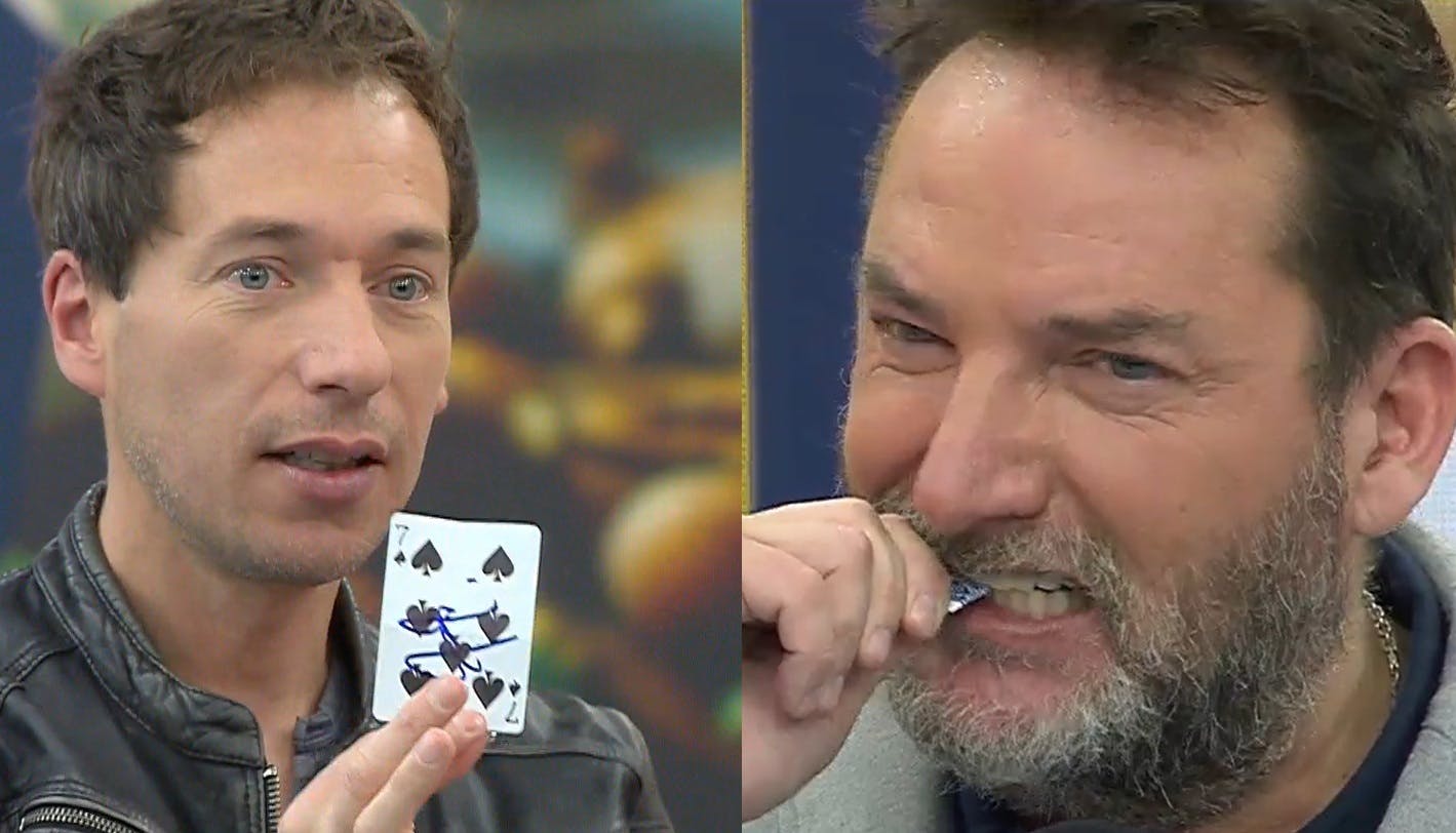 Jean Paul Olhaberry sorprendió a Daniel Fuenzalida con su magia