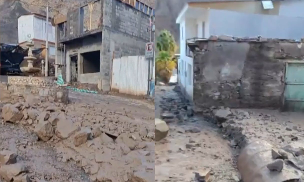 Así quedó Huatacondo después del aluvión en Pozo Almonte