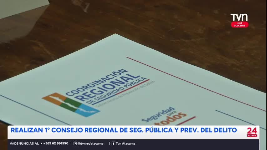 Realizan el primer Consejo Regional de Seguridad Pública