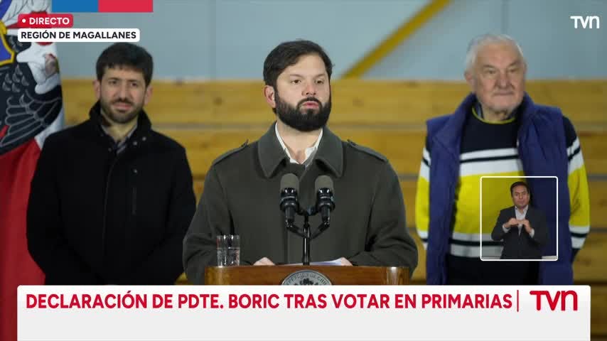 Declaraciones del Presidente Gabriel Boric tras votar en Primarias 2025