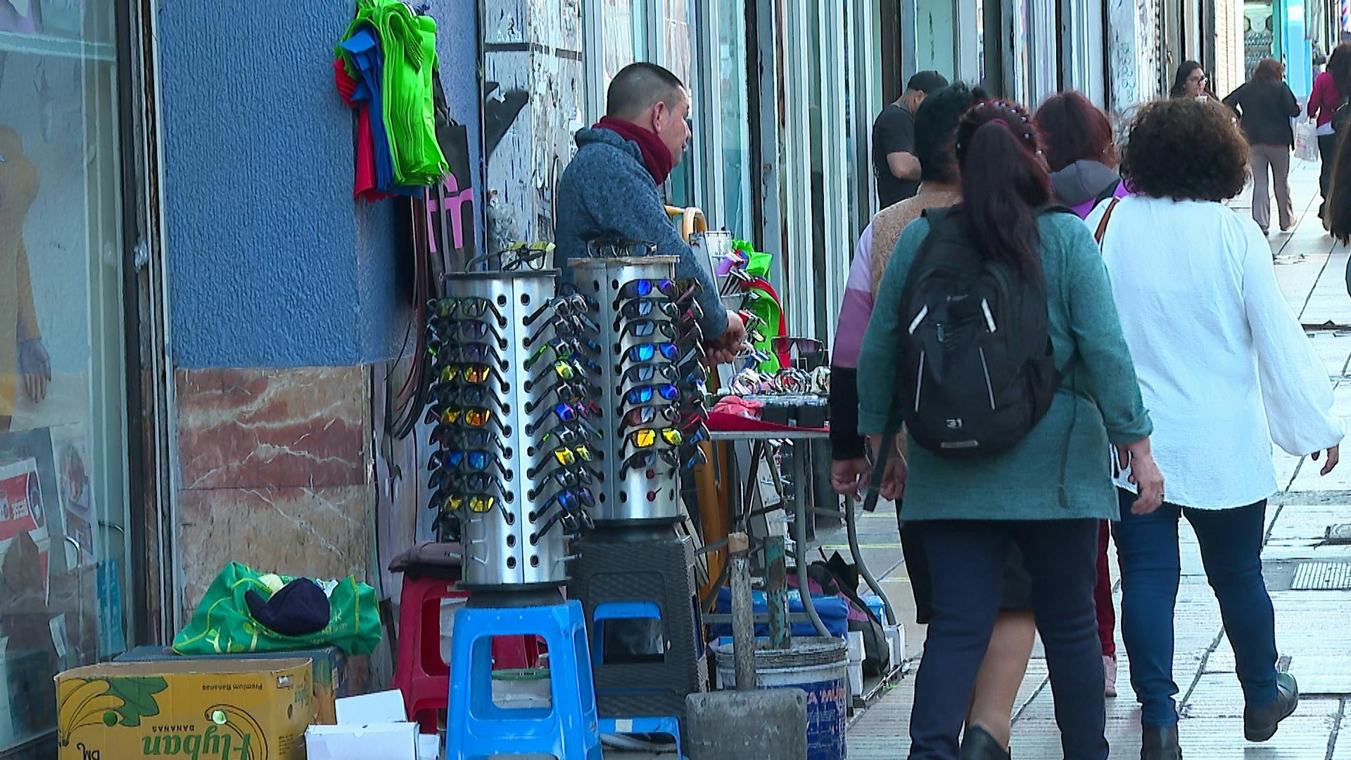 Baja concurrencia de ambulantes en el centro