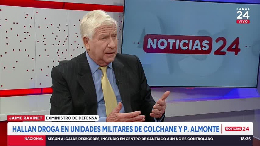 Jaime Ravinet: “Sugeriría a la ministra de Defensa que ordene a las FF.AA. a un examen de drogas todos los meses”