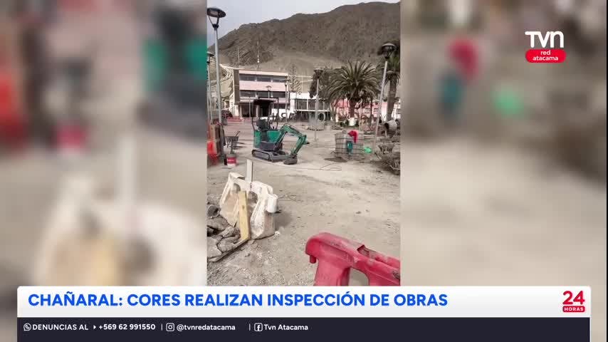 Cores realizan visita inspectiva a obras en Chañaral