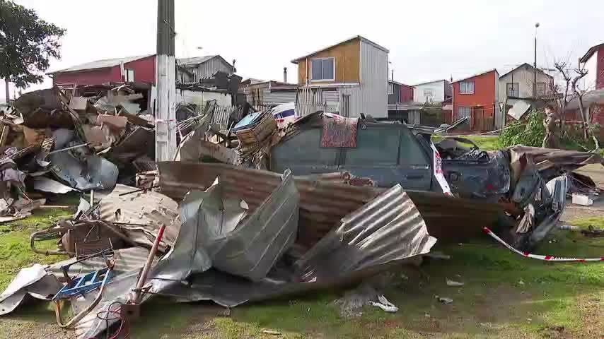 Hallan un cadáver en una demolición en Hualpén, tras orden de desalojo del inmueble