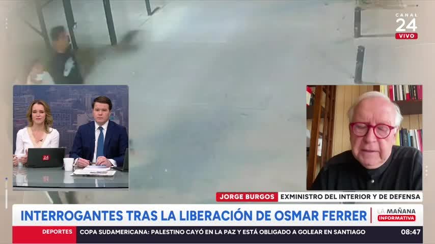 Jorge Burgos: liberación de sicario "pone en tela de juicio a las instituciones"