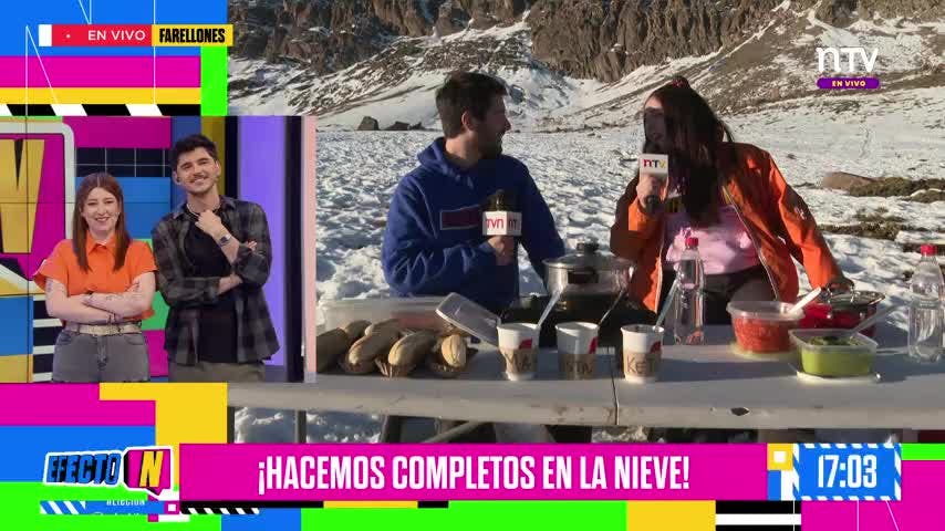 ¿COMPLETOS EN LA NIEVE?  Danilu y Juanpi aceptan el desafío más random de redes