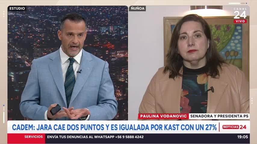 Vodanovic (PS) y dichos del presidente DC: “La trayectoria de Jeannette Jara la acredita, esto de hacer discriminaciones no me parece”