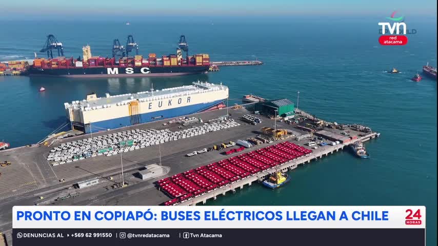 Llegaron a Chile los buses eléctricos