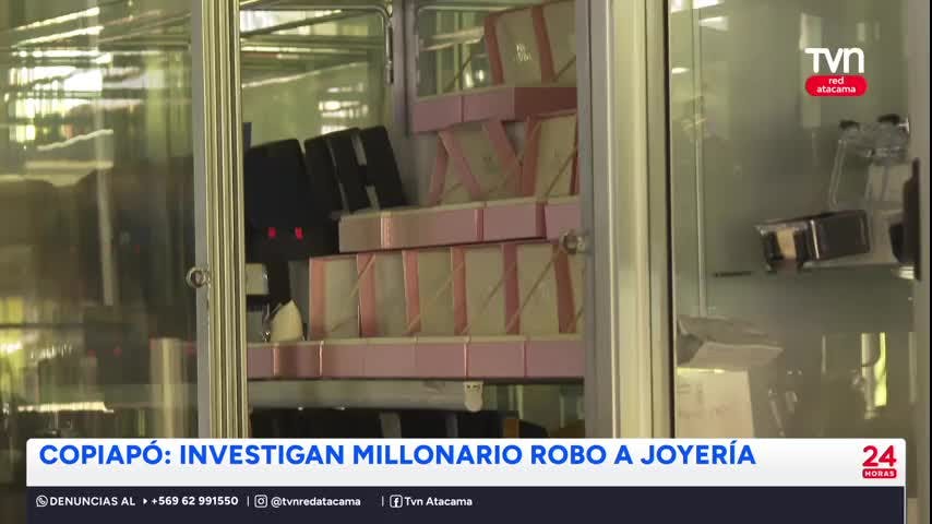 Copiapó: millonario robo a joyería