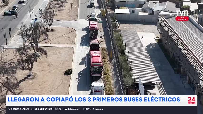 Copiapó: llegaron primeros buses eléctricos
