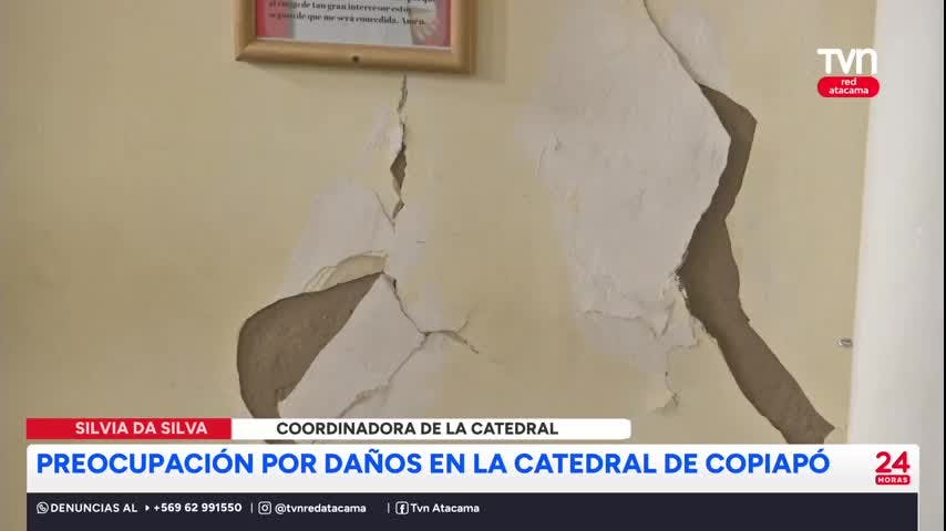 Esperan reparación de catedral de Copiapó