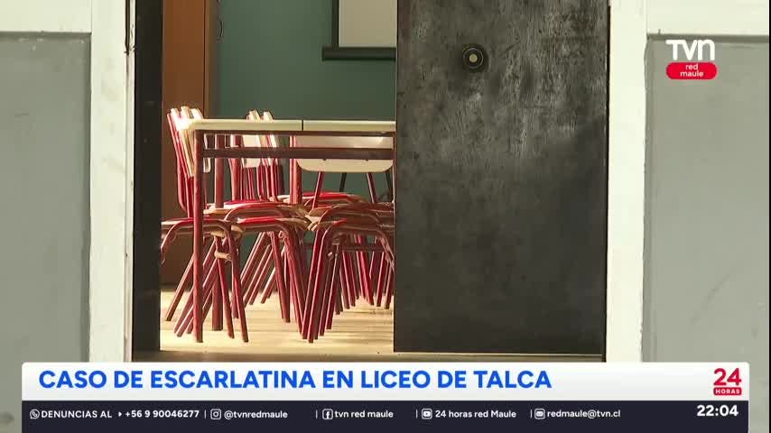 Se registró caso de escarlatina en liceo de Talca