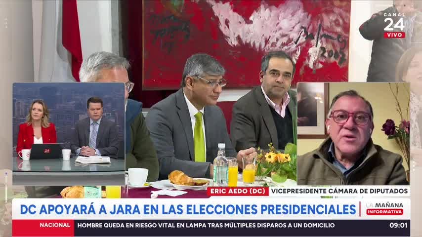 Eric Aedo (DC): "Seremos incidentes porque compartimos cosas con Jeannette Jara"