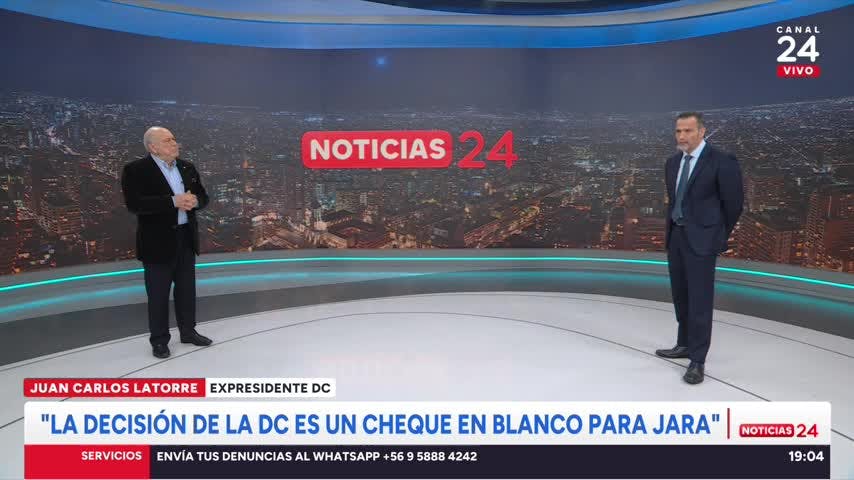 Juan Carlos Latorre y apoyo DC a Jeannette Jara: “Resuelve un cheque en blanco a la candidata”