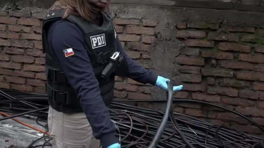 Caen financistas del robo de cable de cobre en el Biobío