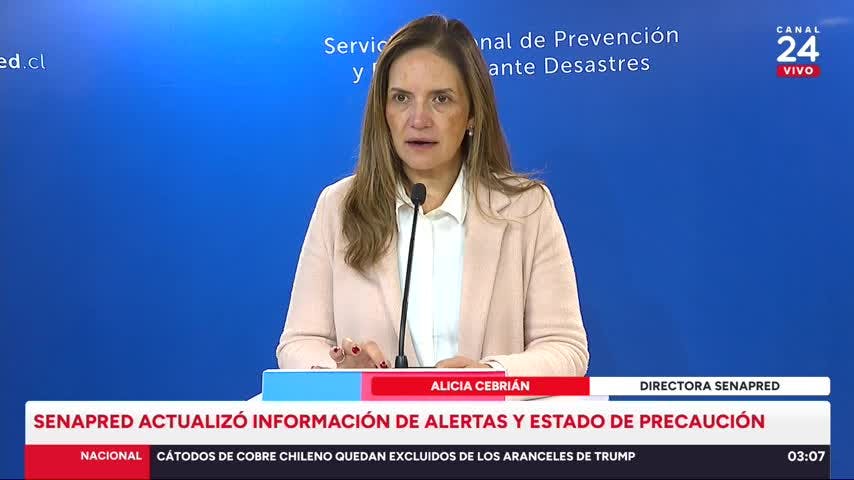  Senapred actualiza estado de amenaza por tsunami: solo una región queda en Alerta 