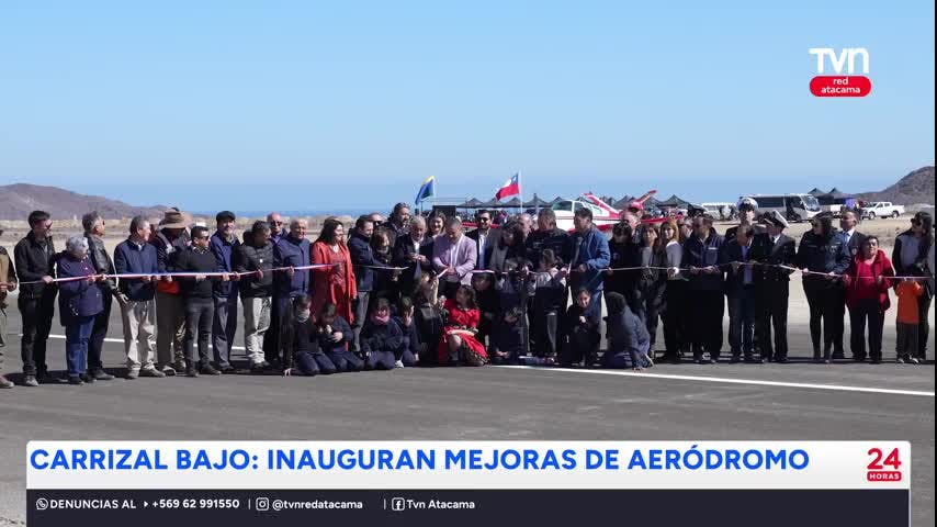 Inauguran mejoramiento de aeródromo