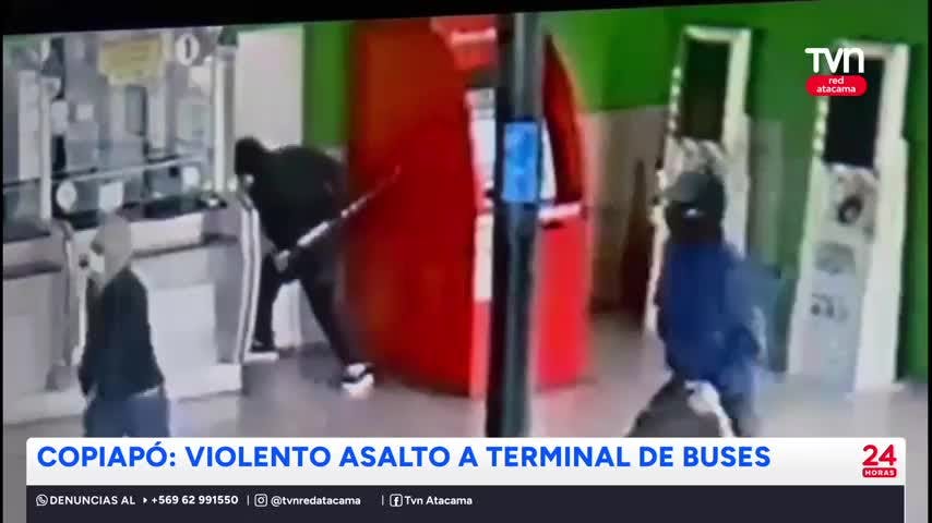 Copiapó: violento asalto a terminal de buses