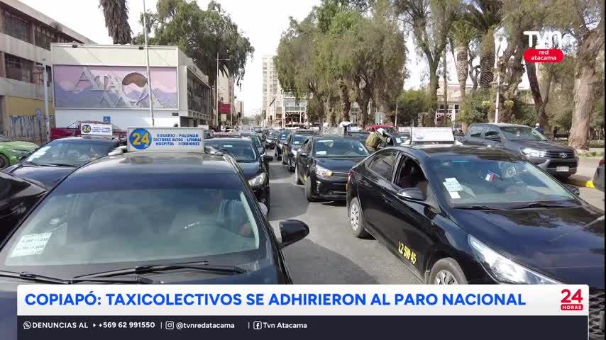 Copiapó: paro de locomoción colectiva