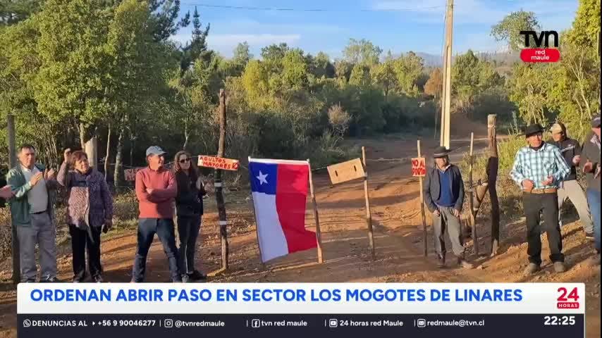 Corte de Apelaciones ordenó abrir paso a los vecinos de Los Mogotes en Linares