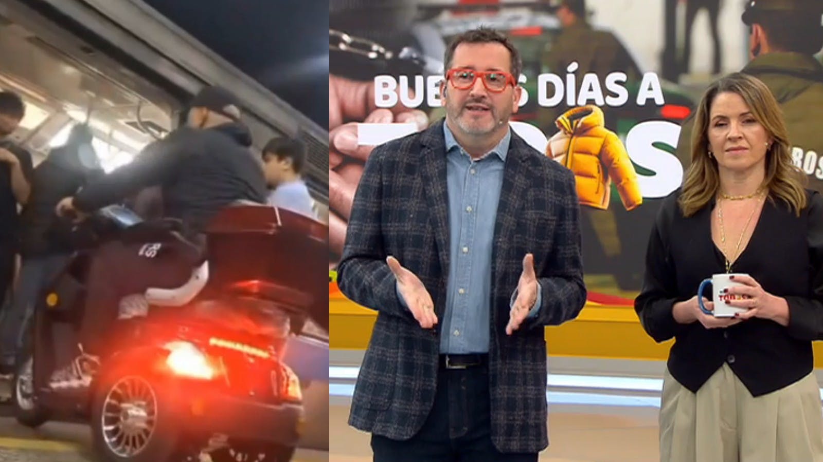 La indignación de Eduardo Fuentes por hombre en moto al Metro: "No puede haber este tipo de descuidos" 