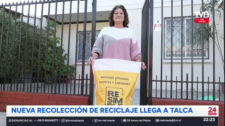 Talca refuerza su programa de reciclaje