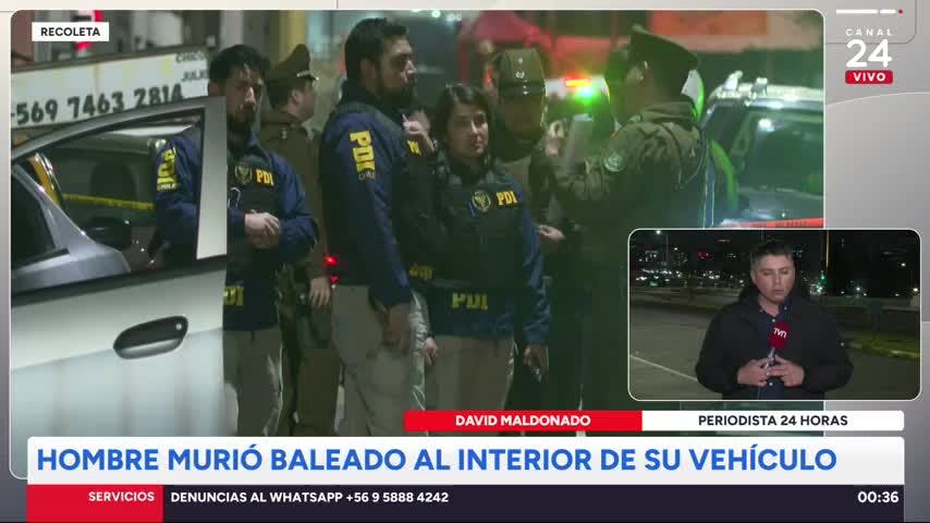Hombre murió baleado al interior de su auto en Recoleta: atacantes lo estaban esperando en el sector