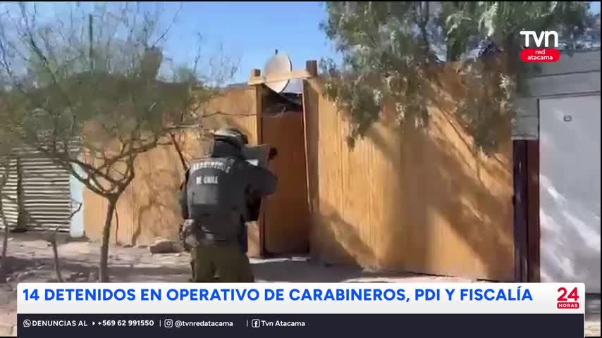 Operativo contra el microtráfico de drogas