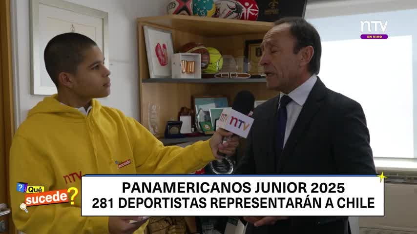 En ¿Qué Sucede? : Ministro Jaime Pizarro invita a ver los Panamericanos Junior