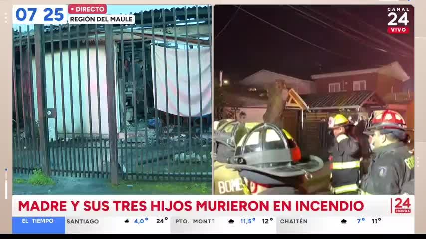 Familia venezolana: Fiscalía detalla muerte de madre y 3 hijos tras incendio en Talca