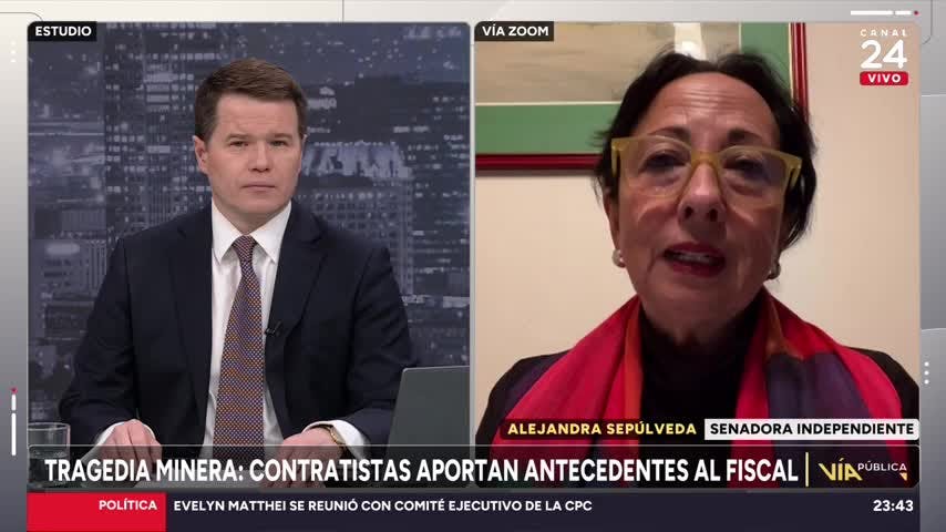 Senadora Sepúlveda por salida de gerente general de El teniente: "Que se vaya no lo exime de responsabilidades penales"