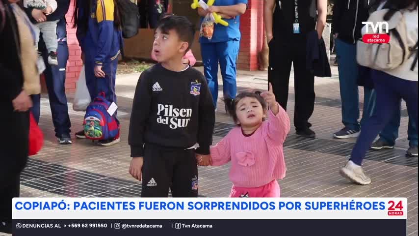 Pacientes fueron sorprendidos por superhéroes