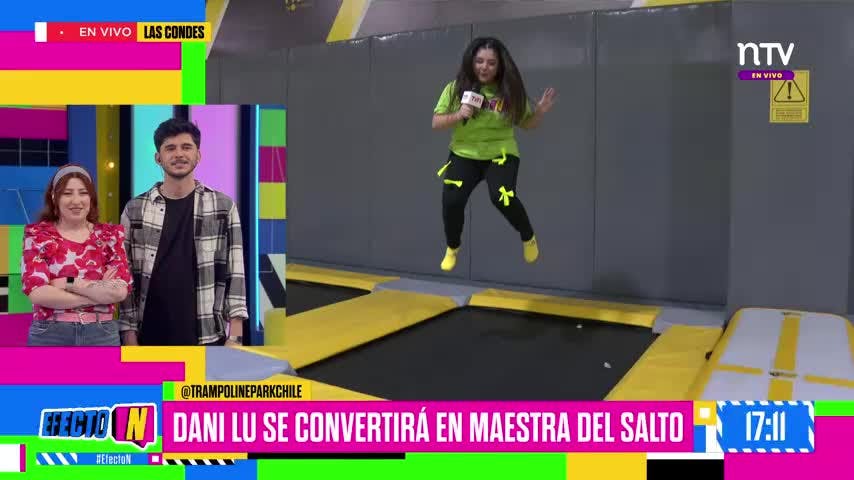  ¡Dani Lu intenta hacer un MORTAL en el Trampolín Park!