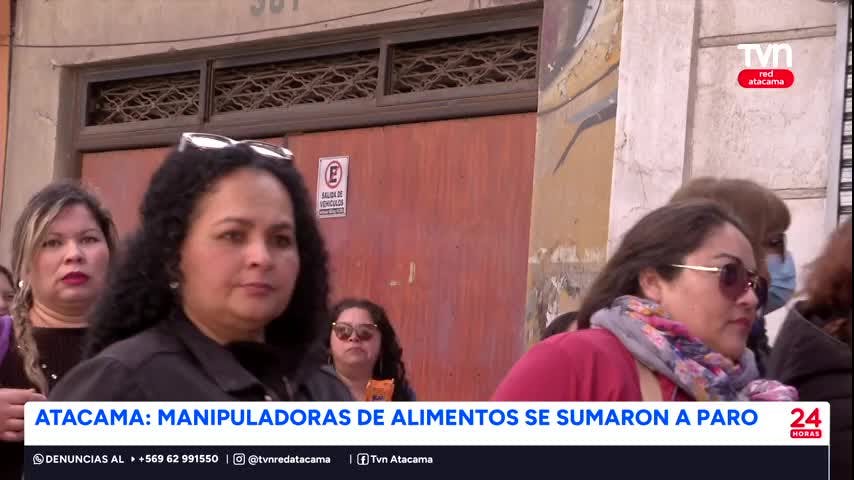 Manipuladoras de alimentos marcharon en Copiapó