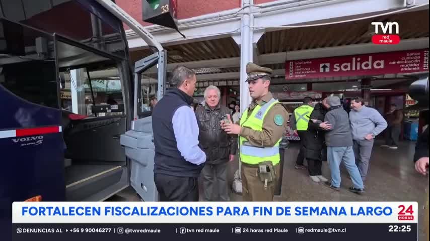 Aumentan fiscalizaciones para fin de semana largo
