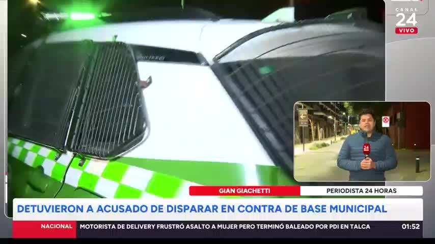 Ataque armado a base municipal de Estación Central: detienen a presunto autor de disparos  