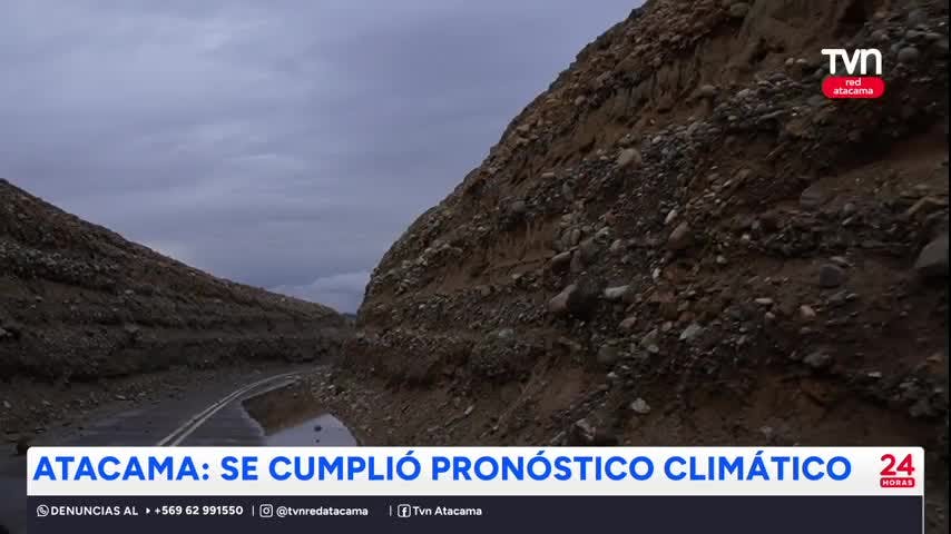 Se cumplió el pronóstico en Atacama.