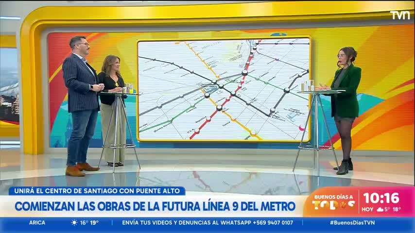 Conectaría el centro de Santiago con Puente Alto: inician obras de la futura Línea 9 de Metro