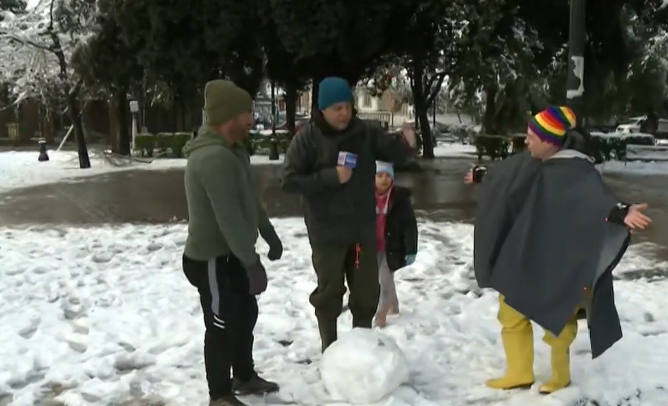 Los lindos paisajes que dejó la nieve en algunos sectores de la región Metropolitana