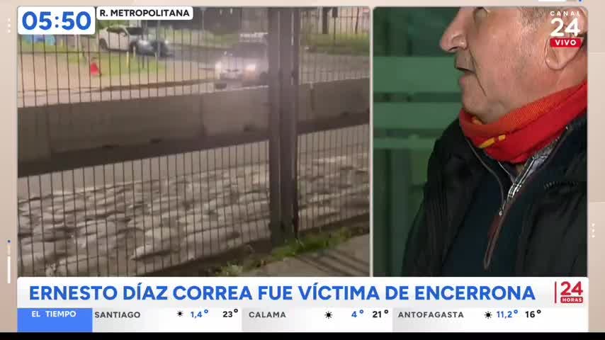Así fue el violento robo con armas de fuego al locutor de fútbol Ernesto Díaz en San Bernardo 