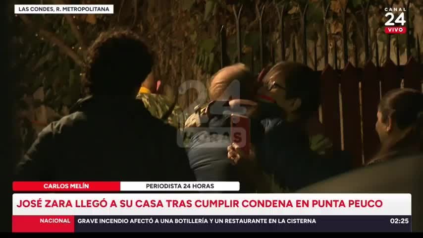 Tras cumplir condena de 15 años: José Zara llegó a su casa en Las Condes