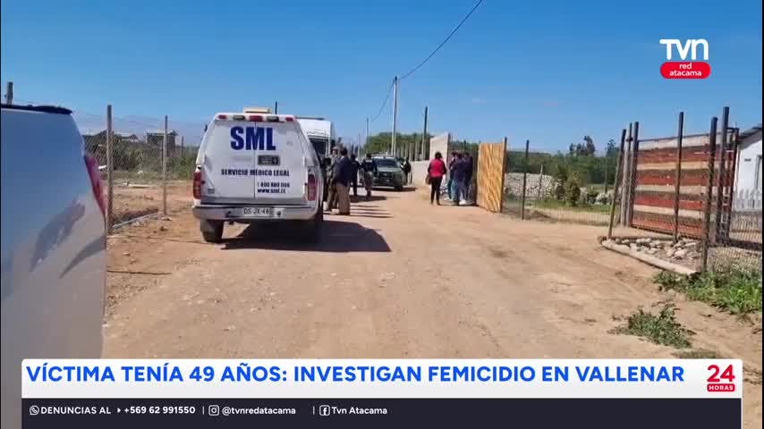 Investigan femicidio en Vallenar