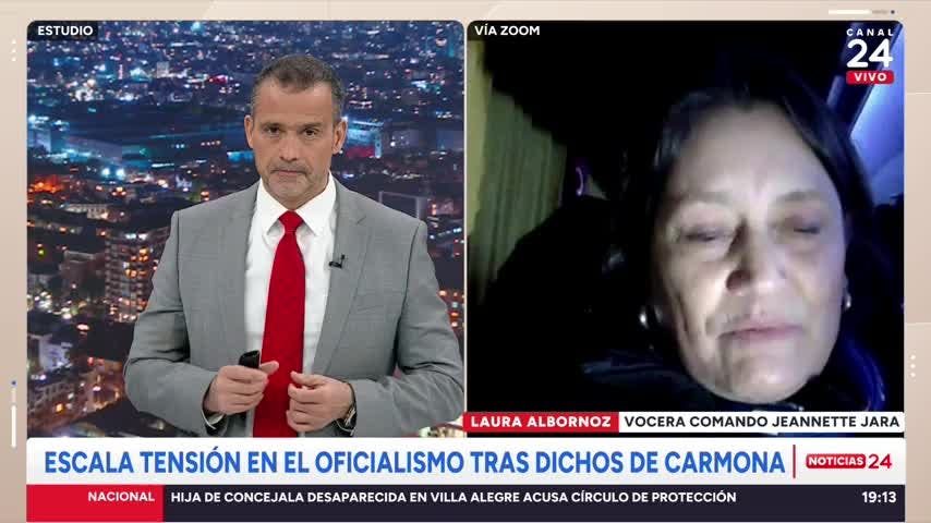 Vocera del comando de Jara y críticas de Carmona: “Nos estorba, ojalá que lo resuelvan los presidentes de partidos”